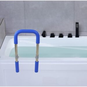 Anti-Slip Bathtub Grab Bar Safety Bar for Seniors and Handicap - for Assistance Getting in and Out of Tub, Easy to Install on Most Tubs