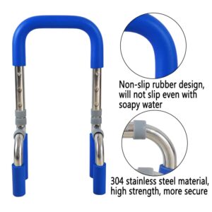 Anti-Slip Bathtub Grab Bar Safety Bar for Seniors and Handicap - for Assistance Getting in and Out of Tub, Easy to Install on Most Tubs