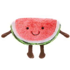 xiyuan 19.6" soft toys fruit serie watermelon fruit plush doll pillow stuffed plushie cherry toys cute soft toys, soft pillow cushionhome decorationplush toygift