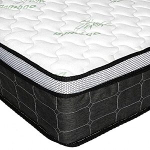 Swiss Ortho Sleep, 12" Inch Memory Foam and Innerspring Hybrid Medium-Firm Plush Mattress/Bed-in-a-Box/Pressure Relieving Bliss, Twin, White