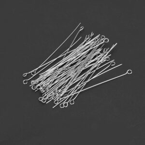 50PCS Reusable Inoculating Loops and Needle Set Laboratory Nichrome Inoculating Needle Tips Cell Streaking Lab Tools(2mm)