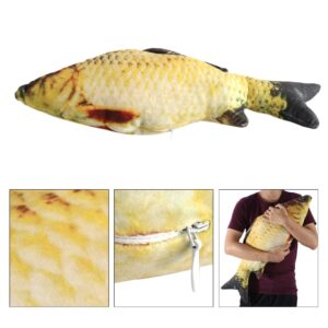 YOUTHINK Plush Toy Fish,Creative 3D Carp Fish Shape Simulation Cushion Throw Pillow Children Gift Sofa Home Decor 60cmgiant Fish Pillow Fish Pillow(40CM)