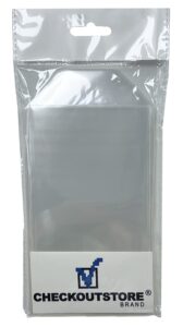 checkoutstore 100 mini slimline die clear storage pockets (3 5/8 x 6 1/2)