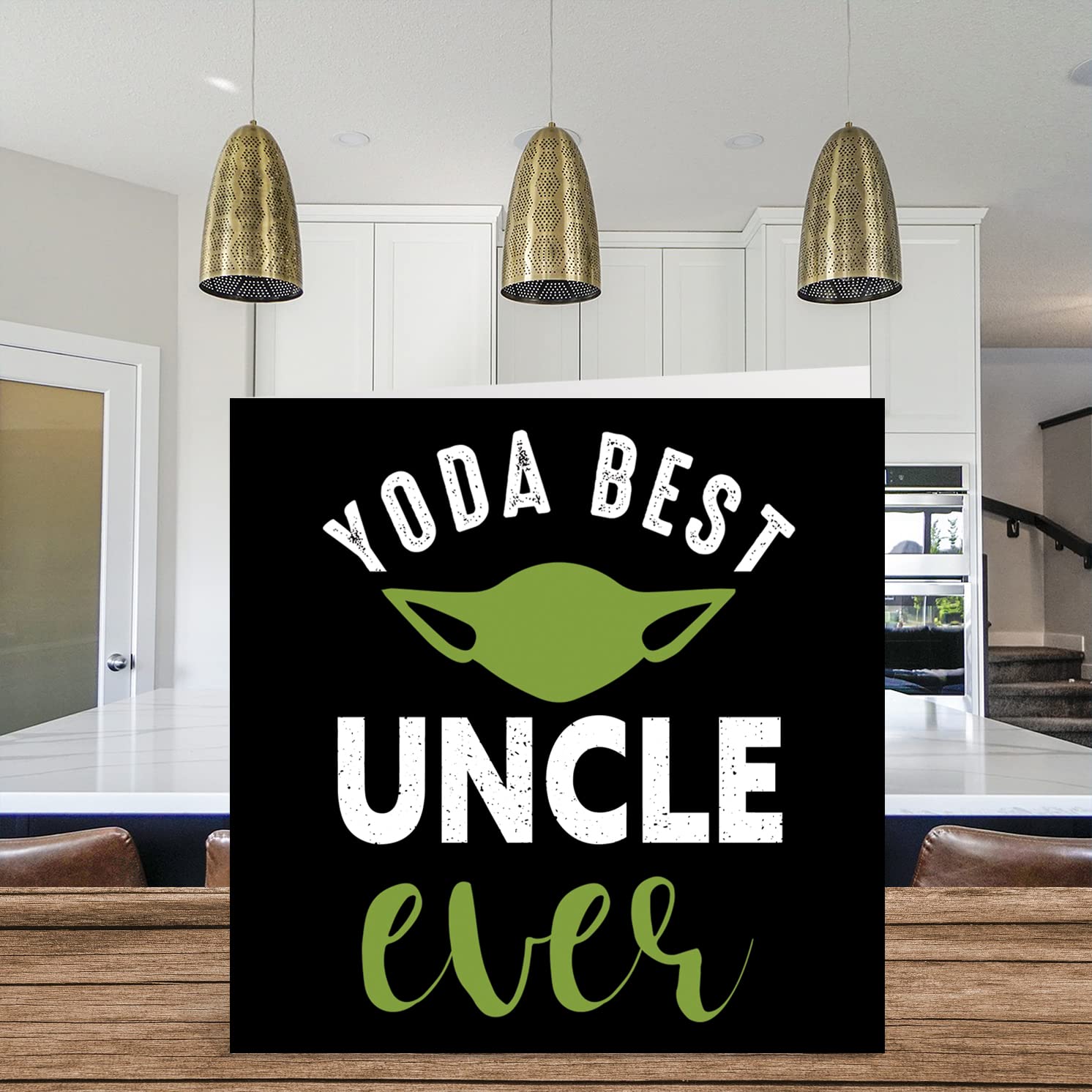 Stuff4 Funny Birthday Cards for Uncle - Yoda Best - Joke Happy Birthday Card for Uncle from Niece Nephew, Uncle Birthday Gifts, 5.7 x 5.7 Inch Birthday Greeting Cards Gift for Uncle