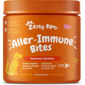 Allergy Immune Supplement for Dogs - with Omega 3 Wild Alaskan Salmon Fish Oil + Multifunctional Supplements for Dogs - Glucosamine Chondroitin