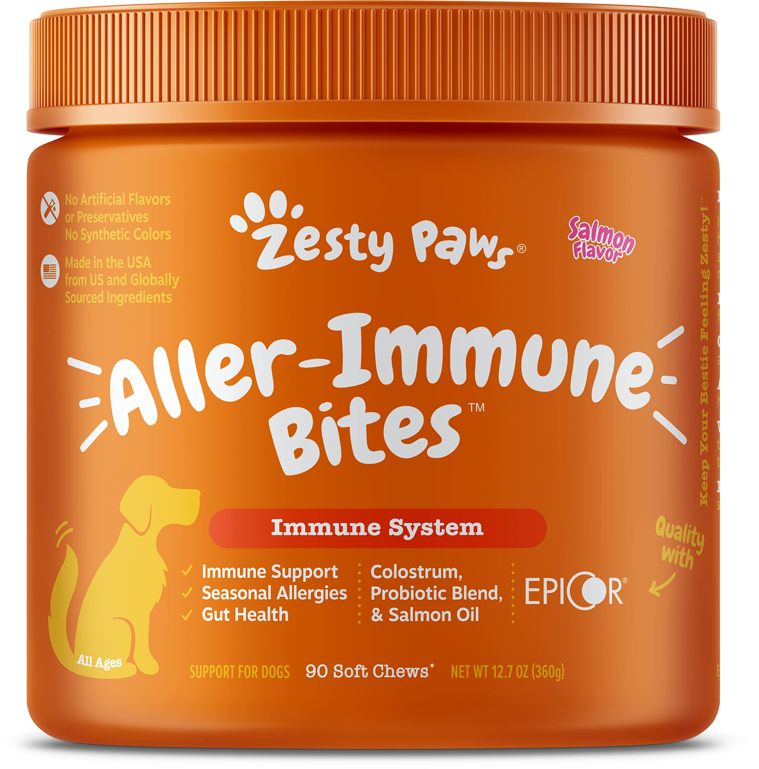 Allergy Immune Supplement for Dogs - with Omega 3 Wild Alaskan Salmon Fish Oil + Multifunctional Supplements for Dogs - Glucosamine Chondroitin