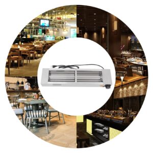 60" Electric Strip Heater 1000W 110V Commercial Grade Infrared Food Warmer Temperature Adjustable Overhead Warmer (60 Inch)