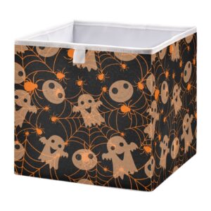 kigai collapsible storage baskets halloween spooky spider web cube storage bins baskets for organizing fabric collapsible storage organizer for bedroom home decor