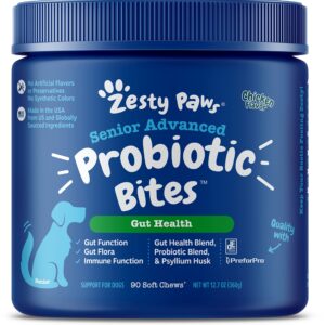 Allergy Immune Supplement for Dogs Lamb- with Omega 3 Wild Alaskan Salmon Fish Oil + Probiotic for Dogs - with Natural Digestive Enzymes + Prebiotics & Pumpkin