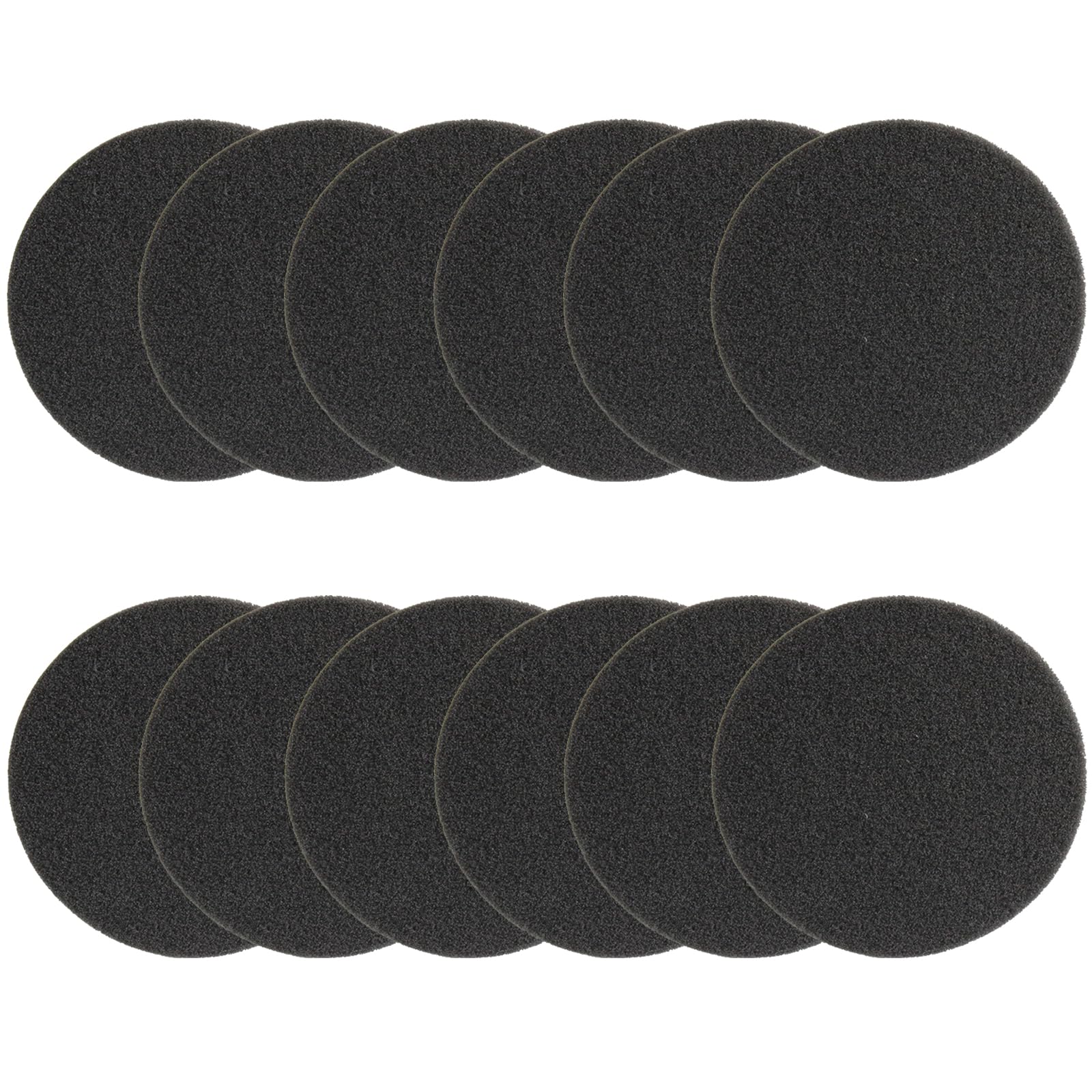 Compost Bin Charcoal Filters for Compost Bucket Kitchen Replacement Pail Carbon Filters 7.25 inch, Round, 12 Pack