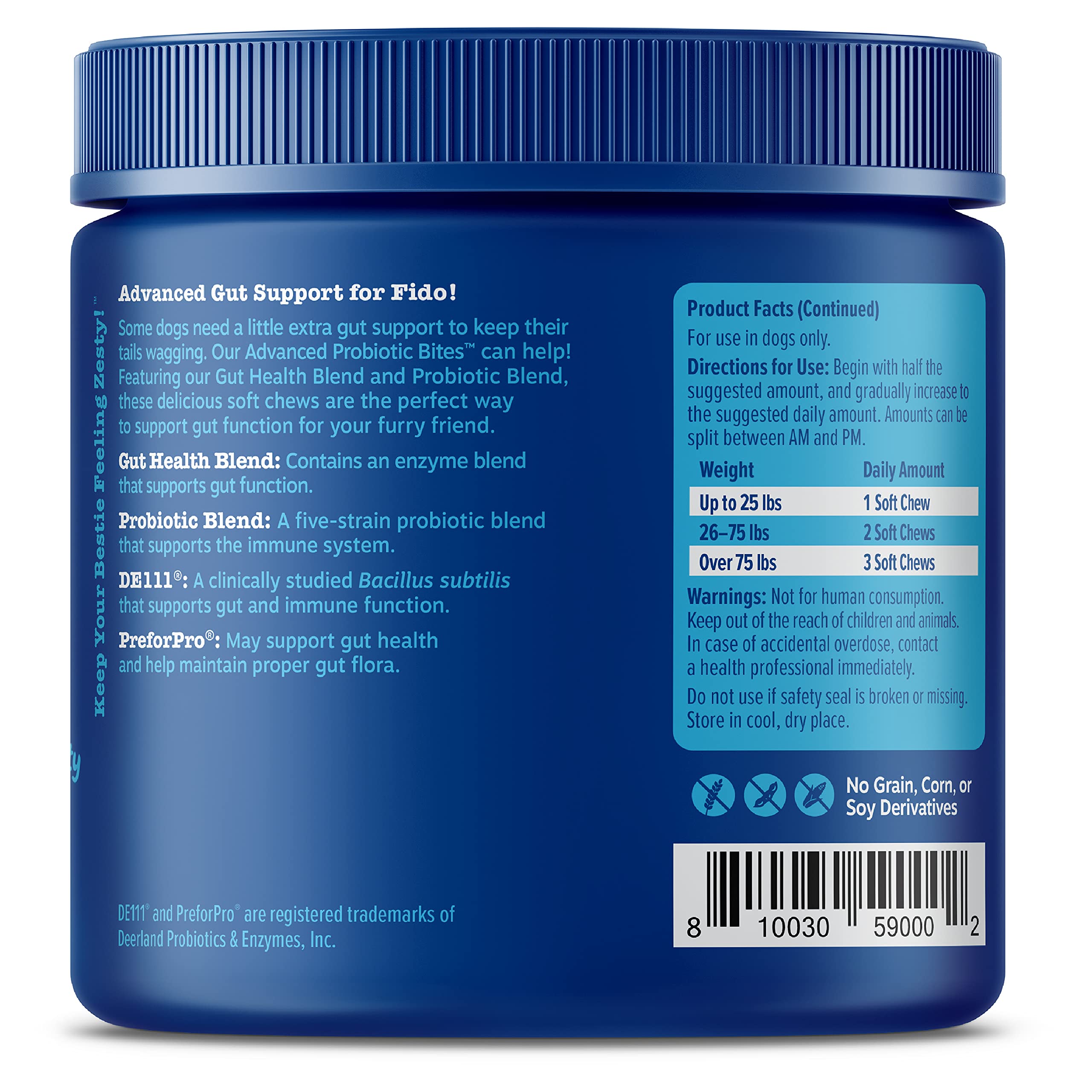 Allergy Immune Supplement for Dogs Lamb- with Omega 3 Wild Alaskan Salmon Fish Oil + Probiotic for Dogs - with Natural Digestive Enzymes + Prebiotics & Pumpkin