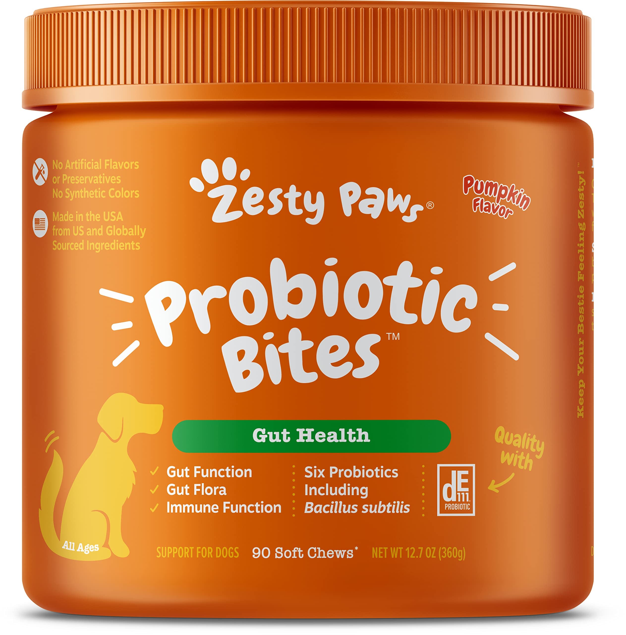 Probiotics for Dogs - Probiotics for Gut Flora, Digestive Health + Chew No Poo Bites - Coprophagia Stool Eating Deterrent for Dogs