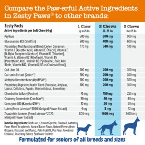 Allergy Immune Supplement for Dogs - with Omega 3 Wild Alaskan Salmon Fish Oil + Senior Advanced Multifunctional Supplement for Dogs – Glucosamine & Chondroitin