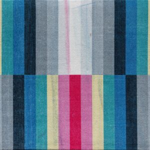 Rugs America Elizabeth Sutton Collection MI15A Flying Colors Stripe Mordern Multicolor Non-Shedding Living Room Bedroom Dining Home Office Area Rug, 5'3" x 7'0"