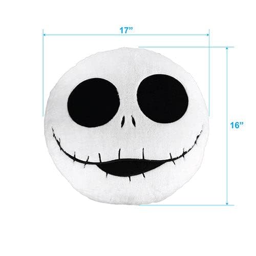 Wondapop Disney The Nightmare Before Christmas Jack Skellington 16" Plush Pillow, Indoor Home Décor and Halloween Decoration