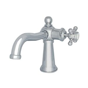 kingston brass ks154bxcp nautical single-handle bathroom faucet with push pop-up, polished chrome