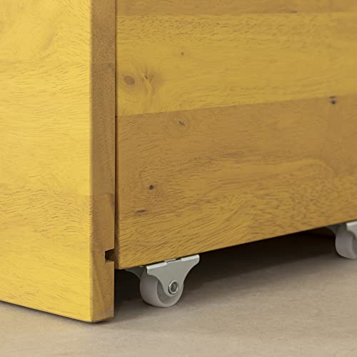 South Shore Sweedi Bookcase with Storage Bin, Yellow