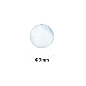 uxcell 9mm Solid Round Clear Glass Ball Boiling Stones Soda Lime Glass Beads 200pcs