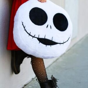 Wondapop Disney The Nightmare Before Christmas Jack Skellington 16" Plush Pillow, Indoor Home Décor and Halloween Decoration