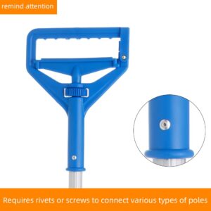 KLHB-YF Commercial Mop Clamps-Quick Change Head Mop Handle -Heavy Duty Mop Head Replacement Holder Change Mop Handle -Commercial Gripper Mop Wet Mop Handle(KL-MSZJ-LAN)