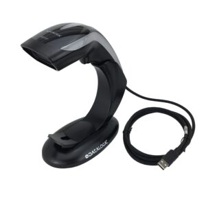 Datalogic Gryphon Datalogic Heron HD3430 Handheld Corded 2D/1D Barcode Scanner/Area Imager, Includes Adjustable AutoSense Stand and USB Cable HD3430-BK