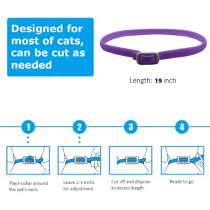 Pets4Luv Calming Collar for Cats - Pheromone Calm Collars, Anxiety Relief Fits Small Medium and Large Cat - 2022 New Version - Adjustable and Waterproof with 100% Natural 3Packs