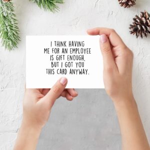 Perfect Boss’s Day Card For Boss, Hilarious Boss Day Gifts For Women Man, Funny Boss Card For Him Her, Cute Thank You Card for Employer, Nutritional Facts