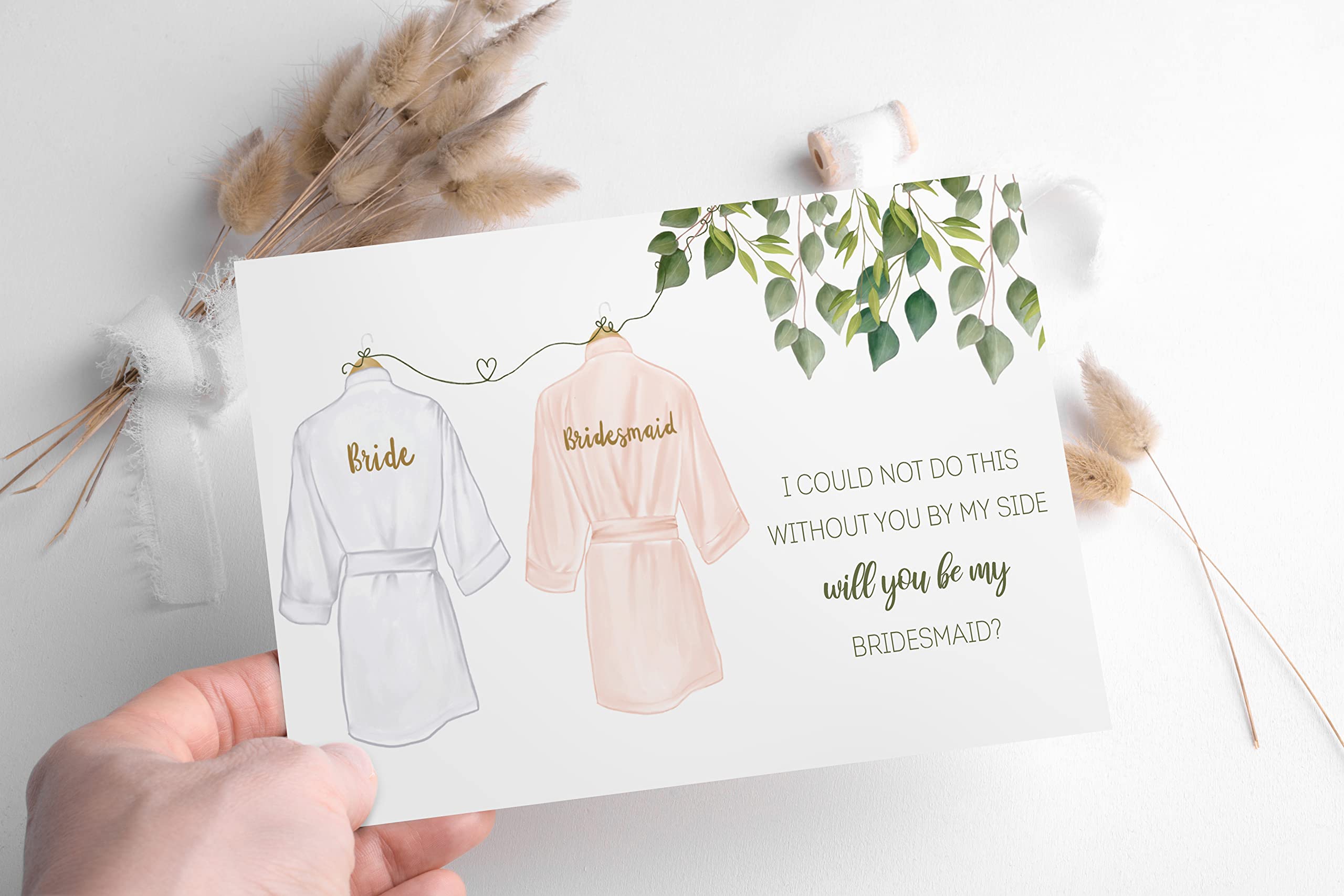 Set of 10,Bridesmaid Proposal Card with Envelopes for Bridesmaid Proposal Box & Bridesmaid Gifts For Wedding Day,Maid of Honor Proposal Gifts and Bride & Groomsmen Gifts,Bridal Robes