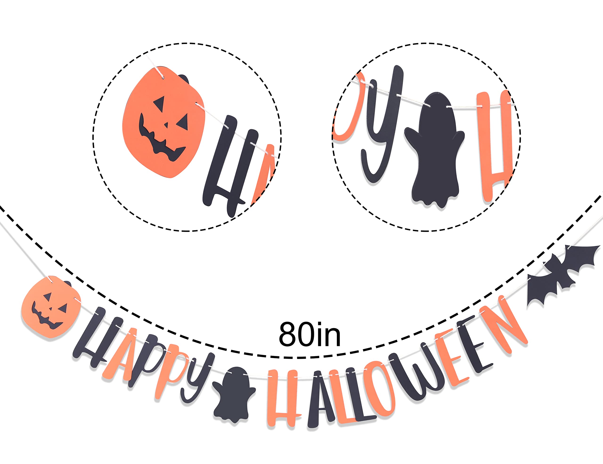 Happy Halloween Banners - Halloween Decorations, Halloween Bat Banners, Happy Halloween, Halloween Signs, Halloween Wreaths