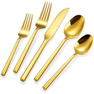 keawell 20-piece flatware set (mirror silver)