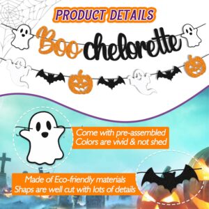 35 PCS Boochelorette Party Decorations Halloween Banner Ghost Bat Wall Decor Pumpkin Theme for Bachelorette Engagement Wedding Bridal Shower Hen Party Supplies