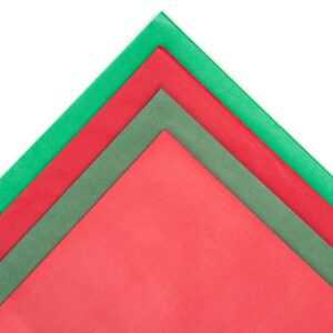 Koogel 320 Sheets Christmas Tissue Paper, Red Green Gift Wrapping Paper 14 x 10Inch Craft Tissue Paper Bulk for Xmas Wedding Holiday Gifts Box DIY Crafts Decoration