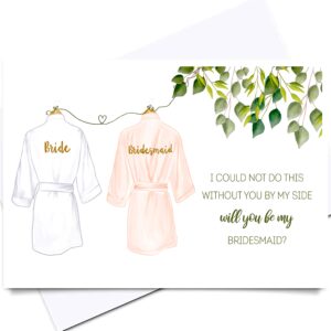 set of 10,bridesmaid proposal card with envelopes for bridesmaid proposal box & bridesmaid gifts for wedding day,maid of honor proposal gifts and bride & groomsmen gifts,bridal robes