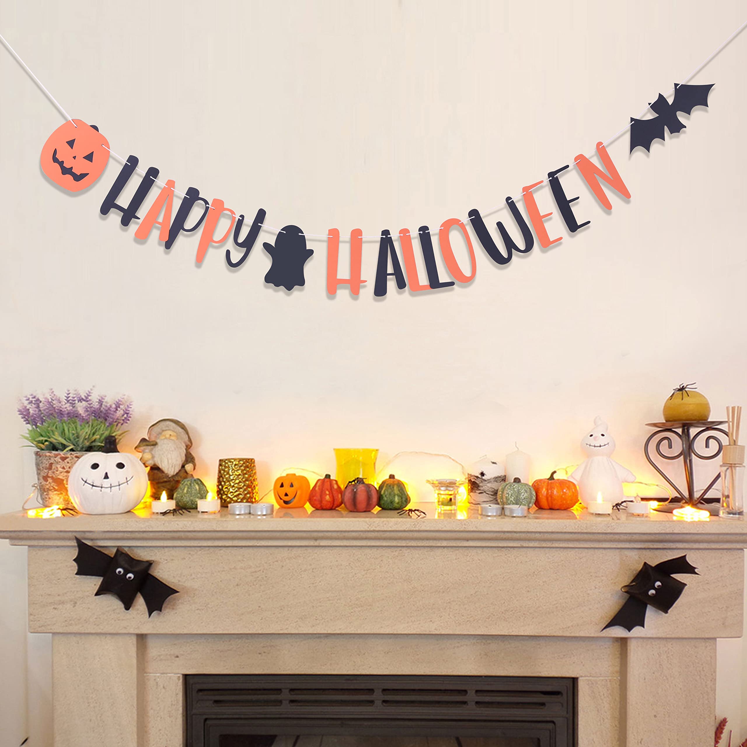 Happy Halloween Banners - Halloween Decorations, Halloween Bat Banners, Happy Halloween, Halloween Signs, Halloween Wreaths