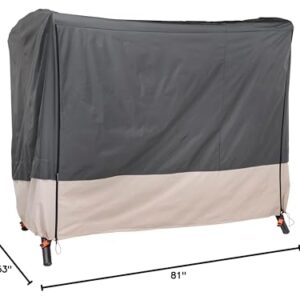 Modern Leisure® Renaissance Ultralite Patio Swing Cover, 81" L x 52" W x 70" H, Gray