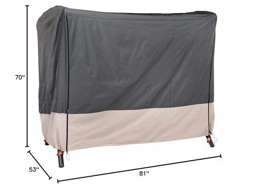 Modern Leisure® Renaissance Ultralite Patio Swing Cover, 81" L x 52" W x 70" H, Gray