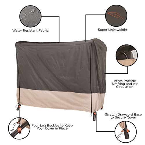 Modern Leisure® Renaissance Ultralite Patio Swing Cover, 81" L x 52" W x 70" H, Gray