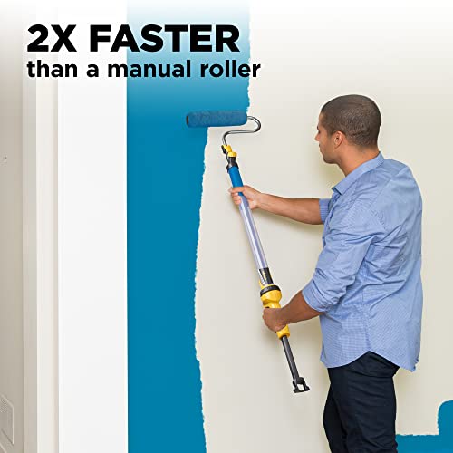 Wagner Spraytech 2419329 PaintStick EZ Roller Paint Roller, Long Handle Extension Roller for Painting Interior Walls and Ceilings