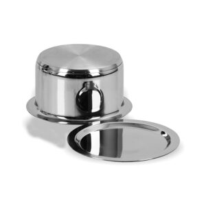 Stainless Steel Milk Pot/Tope with Lid, 6 L, 1 Piece (Silver)