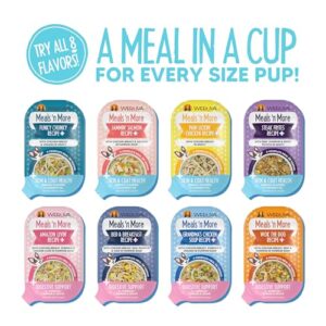 Weruva Meals 'n More Natural Wet Dog Food, Funky Chunky Plus Skin & Coat Health, 3.5oz Cup (Pack of 12)