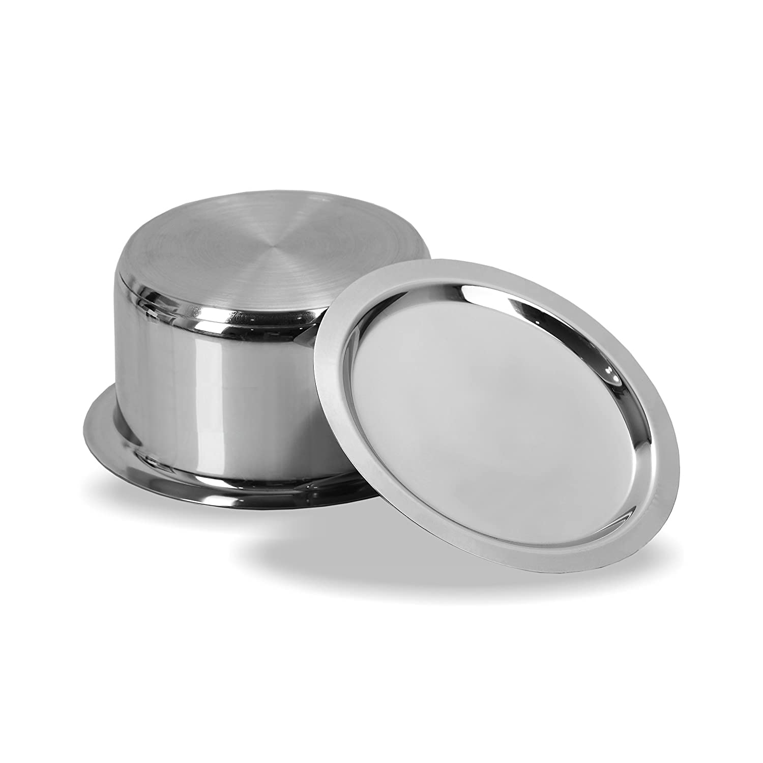 Stainless Steel Milk Pot/Tope with Lid, 6 L, 1 Piece (Silver)