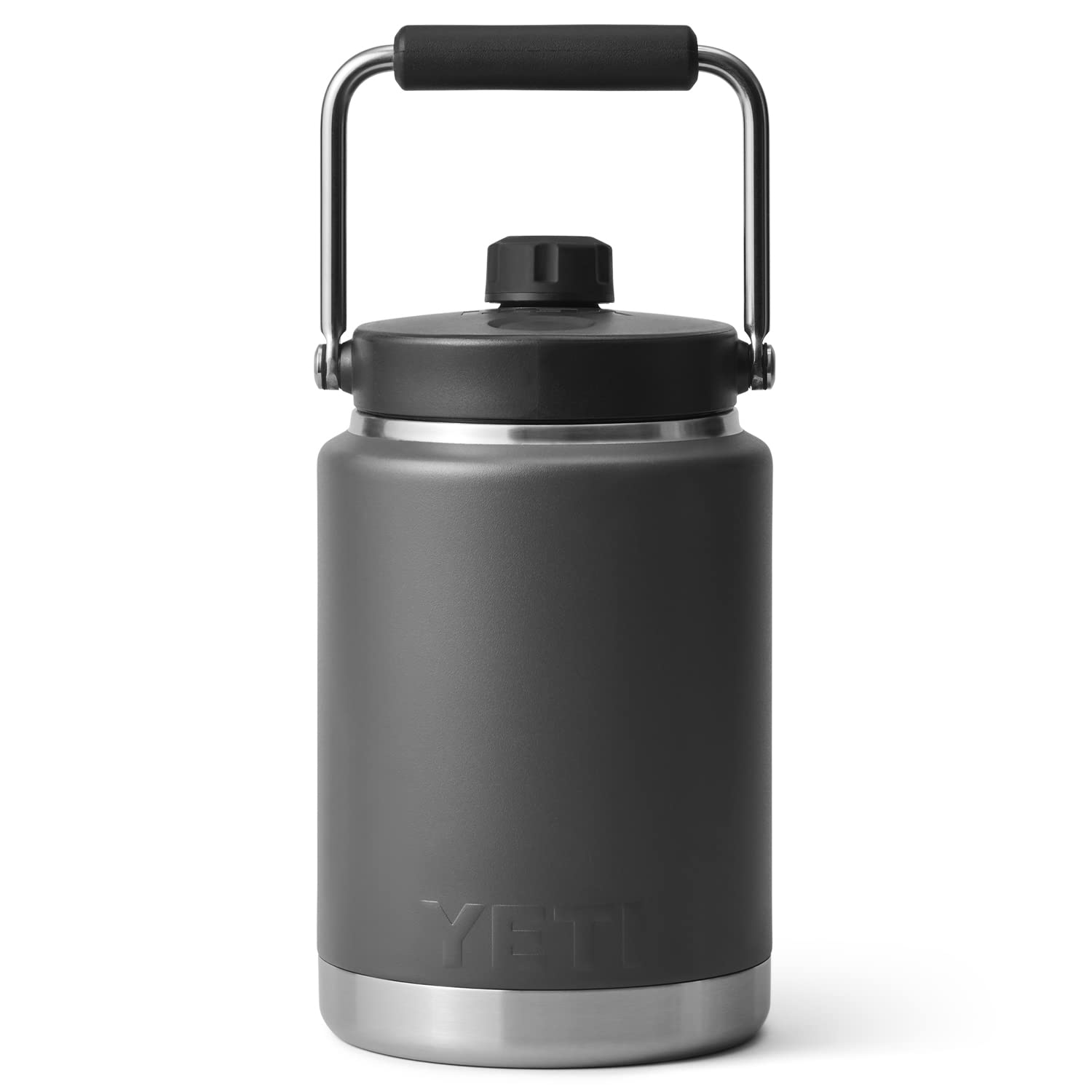 YETI Rambler Half Gallon Jug, Vacuum Insulated, Stainless Steel with MagCap, Charcoal