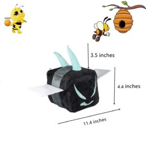 WZGHXL Bee Plush - Bee Stuffed Animal - 7"/18cm Bee Plush Pillow - Gift for Boys, Girls, Bee Fans and Fans -Vicious Bee (D)