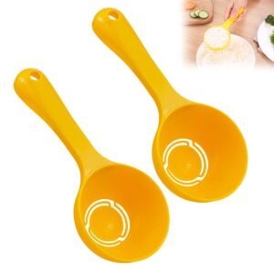 doerdo 2pcs plastic rice paddle food service spoon semicircular rice ball spoon for rice mashed potato, sushi making tools