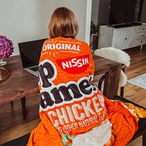 POPCULT The Original Nissin Top Ramen Chicken Flavor Microplush Throw Blanket