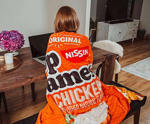 POPCULT The Original Nissin Top Ramen Chicken Flavor Microplush Throw Blanket