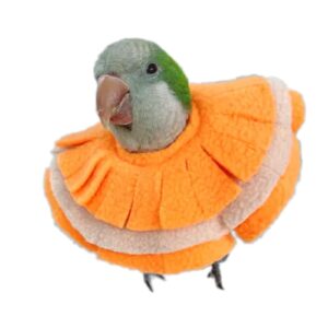 bird collar anti bite elizabethan recovery cone, bird neck protector for feather plucking, bird neckwear full body shield for parakeet color randomly (cockatiel)