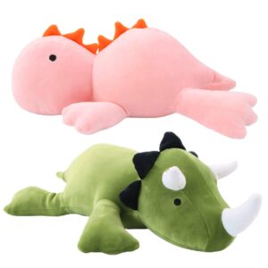 Weighted Plush Dino, 24" 3.5 lbs Stuffed Weighted Plush Animal Dino Throws Pillow