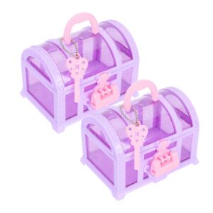 2pcs box treasure chest cosmetic container kids jewelry container jewelry organizer toys for girls children room ornament girls bedroom organizer cosmetic organizer