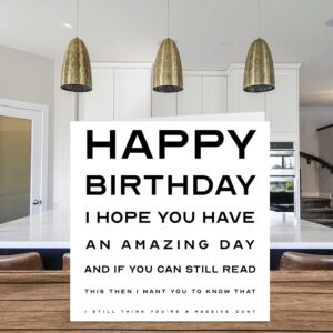 Stuff4 Rude Birthday Cards for Men Women - Eye Test C*nt - Funny Joke Happy Birthday Card for Him or Her, Humorous Gag Birthday Gifts, 5.7 x 5.7 Inch Humor Prank Offensive Greeting Cards Gift